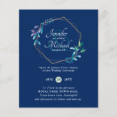 BUDGET Blauwgroen Paarse goudweddenschappen (Voorkant)