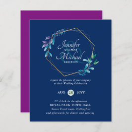 BUDGET Blauwgroen Paarse goudweddenschappen