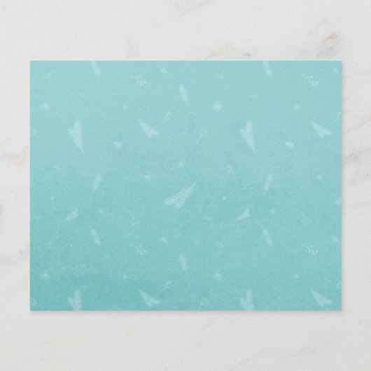 Budget Blauwgroen Prettige feestdagen Handgeschrev (Achterkant)