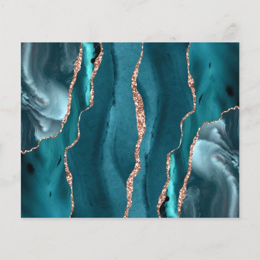 Budget Blauwgroen Roos Gold Agate Blush Save the D (Achterkant)