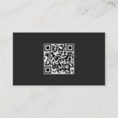 Budget Blauwgroen Silver Agate Dark Wedding QR-cod Informatiekaartje (Achterkant)