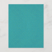 BUDGET blauwgroen tropische bladeren bruiloft uitn (Achterkant)