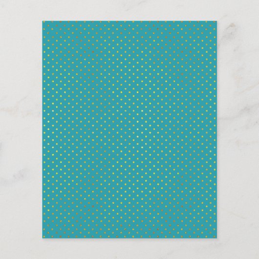 BUDGET blauwgroen tropische bladeren bruiloft uitn (Achterkant)