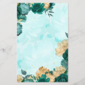 Budget Blauwgroen Turquoise Gold Princess Sweet 16 (Achterkant)