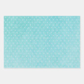 BUDGET Blauwgroen Waterverf Beach Ocean Wedding Inpakpapier Vel (Voorkant 3)