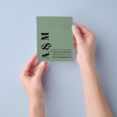 BUDGET BLD Typography Weddenschap Invite minimalis Flyer (Hand)
