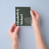 BUDGET BLD Typography Weddenschap Invite minimalis Flyer (Hand)