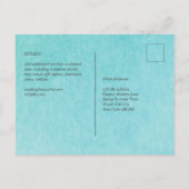 Budget BLIZZARD BLUE Waterverf Beach Weddenschap Briefkaart (Achterkant)