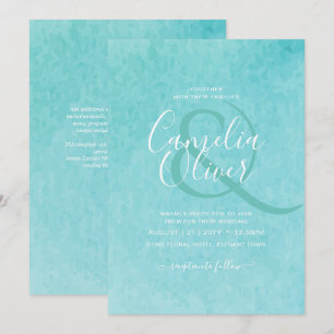 Budget BLIZZARD BLUE Waterverf Beach Weddenschap Kaart