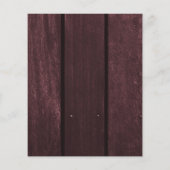 Budget bloem goud bruidsmeisje huwelijksuitnodigin flyer (Achterkant)