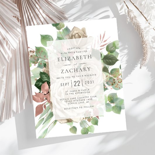 Budget Bloem Ivory Roos Eucalyptus Bruiloft