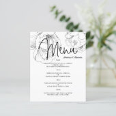 Budget Bloem WEDDING MENU. Flyer (Staand voorkant)
