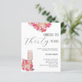 Budget bloemblaadjes & Prosecco 30e verjaardag Blo (Staand voorkant)