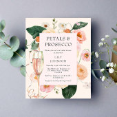 Budget bloemblaadjes & Prosecco Bloemen Vrijgezell Flyer