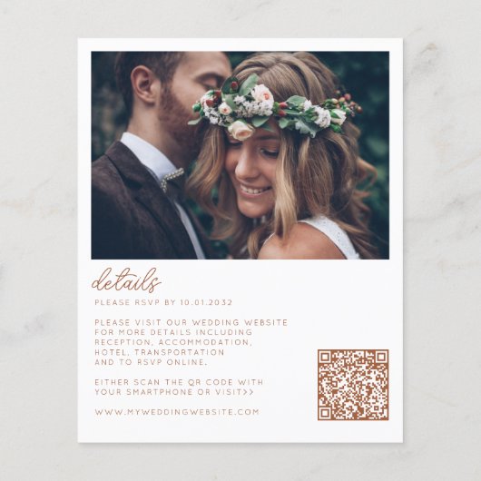 Budget bloemboog terracotta foto Boho bruiloft (Achterkant)