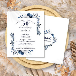 Budget Bloemen 50ste huwelijksjubileum uitnodiging