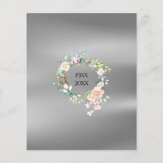 Budget Bloemen 70e Jubileum Uitnodiging (Achterkant)