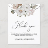 Budget Bloemen Begrafenis Dank u kaart (Voorkant)