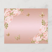 BUDGET Bloemen Blush Roze Gouden Vlinder Mis Quinc (Achterkant)