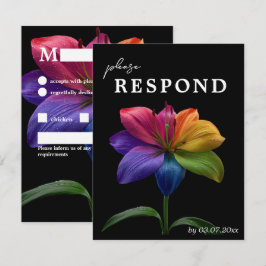 🌈 Budget Bloemen & Borden RSVP Kaartje