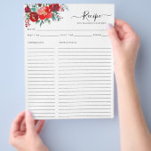 Budget Bloemen Bourgogne Holly Leaves Vakantie Rec Flyer (Hand)