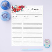 Budget Bloemen Bourgogne Holly Leaves Vakantie Rec Flyer (Enkel)