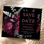 Budget Bloemen Bourgogne Zilver Save the Date