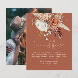 Budget Bloemen Foto Liefde Bedankt Terracotta Huwe