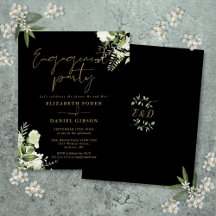 Budget Bloemen Goud Zwart Huwelijksaanzoek Feest U