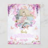 BUDGET Bloemen Gouden Vlinder Kinderen Verjaardag  (Voorkant)