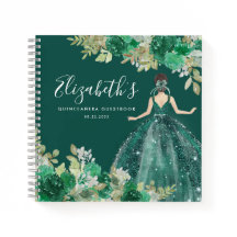 Budget Bloemen Groene Jurk Quinceanera Gastenboek