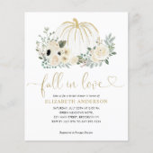 Budget Bloemen Herfst in Love Pumpkin Vrijgezellen Flyer (Voorkant)