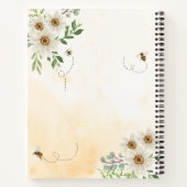 Budget Bloemen Honingraat BumbleBee Geel Recept Notitieboek (Achterkant)