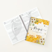 Budget Bloemen Honingraat BumbleBee Geel Recept Notitieboek (Binnen)