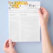 Budget Bloemen Honingraat Bumblebee Recept Kaart (Hand)