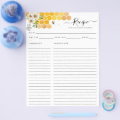 Budget Bloemen Honingraat Bumblebee Recept Kaart (Enkel)