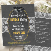 BUDGET  Bloemen Kant AFSTUDEERDER BBQ Uitnodiging