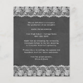 BUDGET Bloemen Kant AFSTUDEERDER BBQ Uitnodiging (Achterkant)