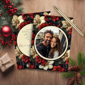 Budget  Bloemen Kerstmis Kaart