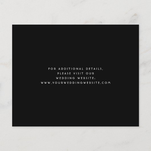 Budget Bloemen Marine Blauw Zilver Save the Date (Achterkant)