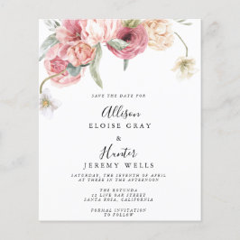 Budget Bloemen Save the Date | Annabeth | Flyer