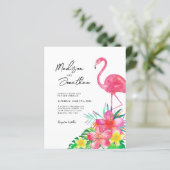 BUDGET Bloemen Tropisch Paradijs Flamingo Bruiloft (Staand voorkant)