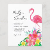 BUDGET Bloemen Tropisch Paradijs Flamingo Bruiloft (Voorkant)