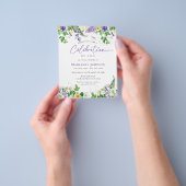 Budget Bloemen Viering van het leven Begrafenis Flyer (Hand)