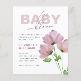 Budget Bloemen Voorjaar Baby in Bloom Douche Party