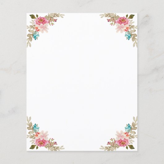 Budget Bloemend Religieus Kruis Pasen Brunch Uitno (Achterkant)