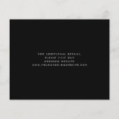 Budget Bloemendecor Navyblauw Zilver Save the Date (Achterkant)