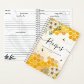 Budget Bloemenhonigraat Bij Honing Bij Recept Notitieboek (Binnen)