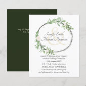 Budget bloemenkrans bladeren trouw ampersand (Voorkant / Achterkant)