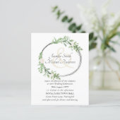 Budget bloemenkrans bladeren trouw ampersand (Staand voorkant)